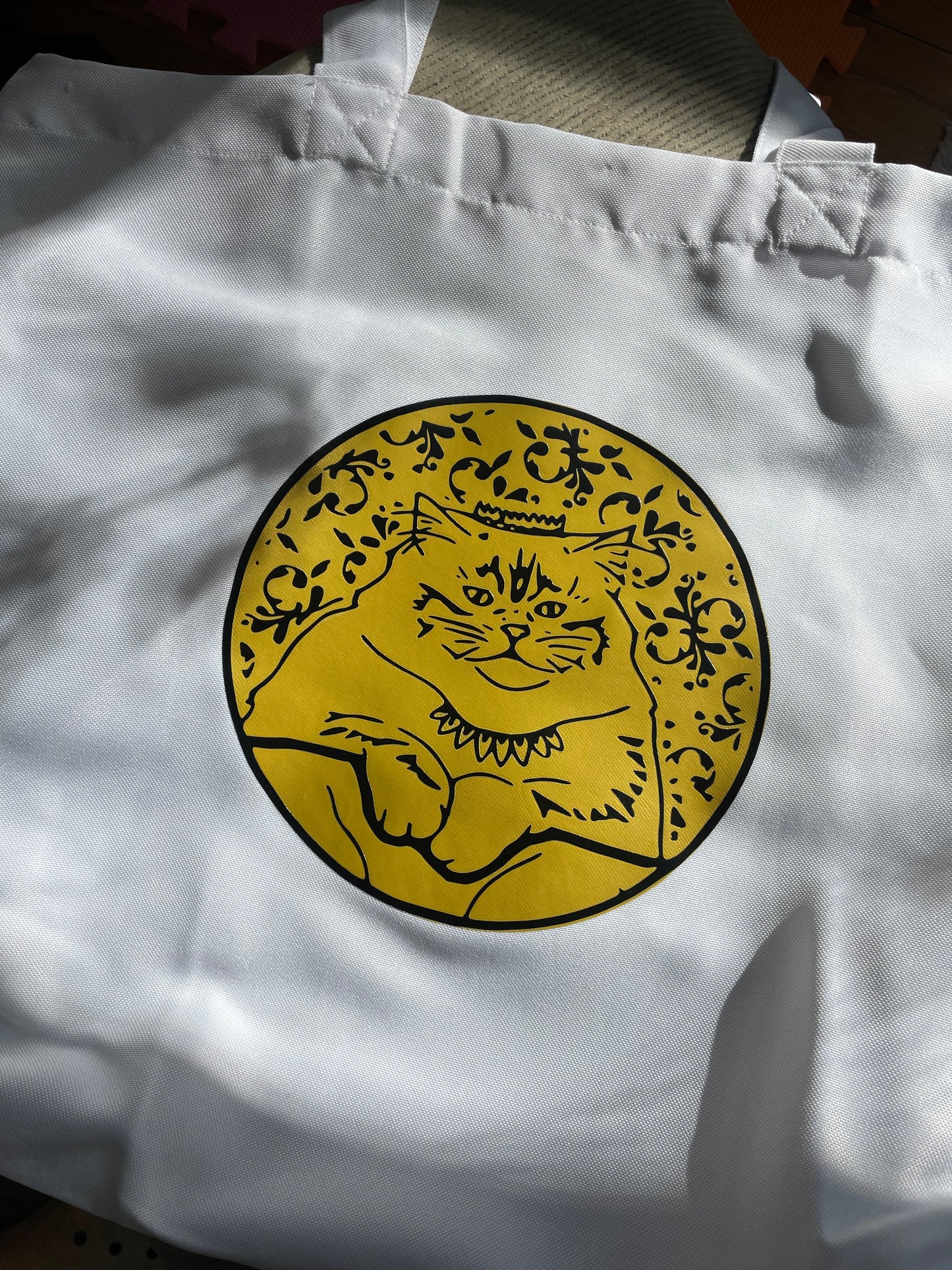 Tote bag "Bridgercat" blanc