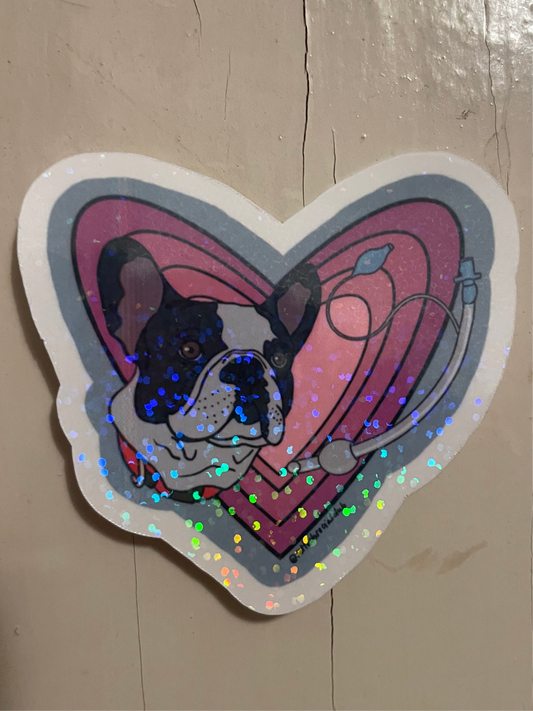 Autocollant "Frenchie" (1/3$ ou 5/10$)
