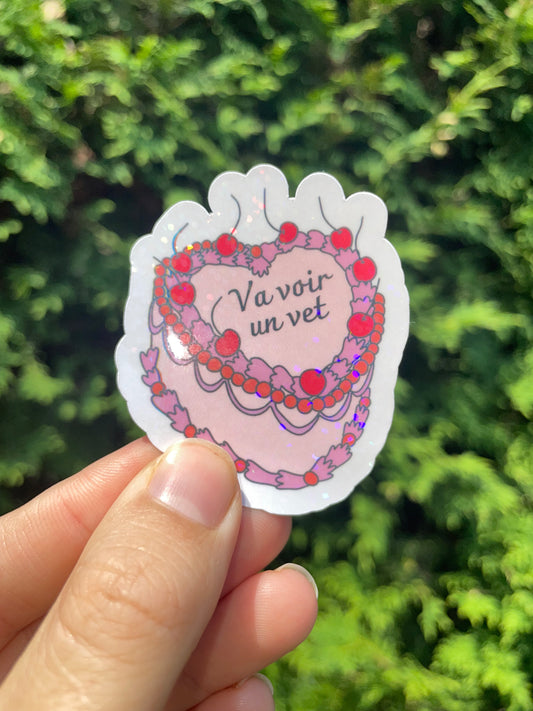 Autocollant "Va voir un vet" (1/3$ ou 5/10$)