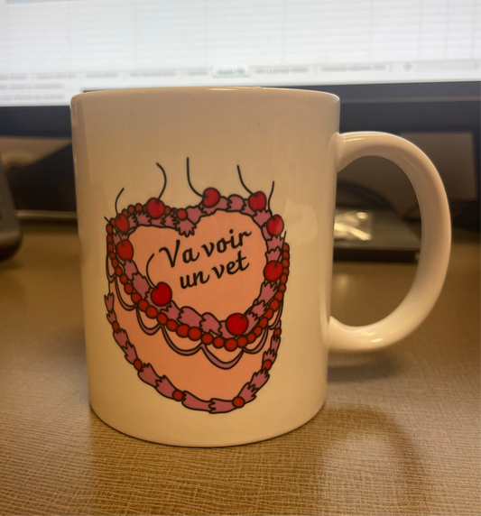 Tasse "va voir un vet"