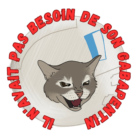 Autocollant "Il n'avait pas besoin de son gabapentin" (1/3$ ou 5/10$)