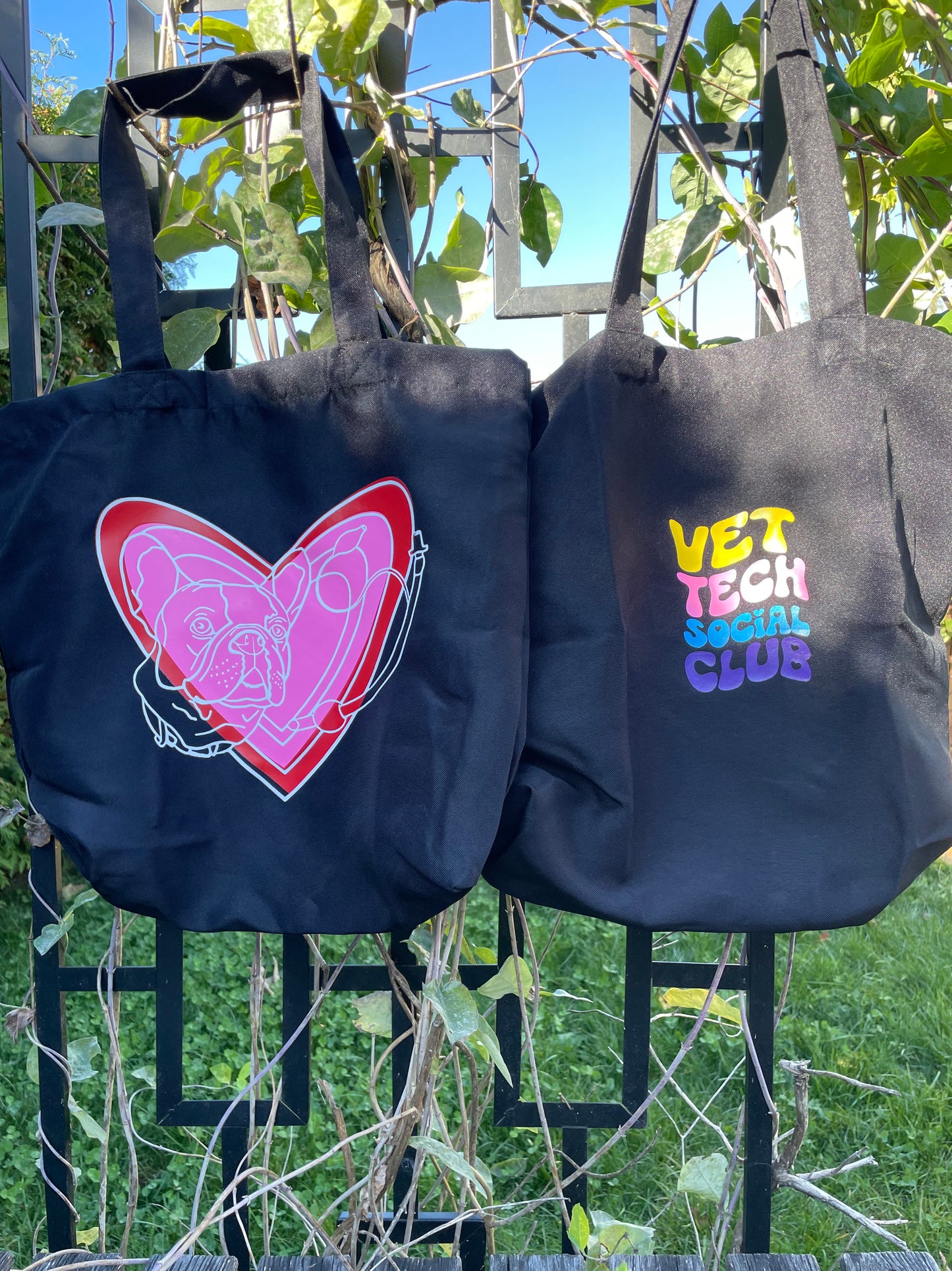 Tote bag "Frenchie" Noir